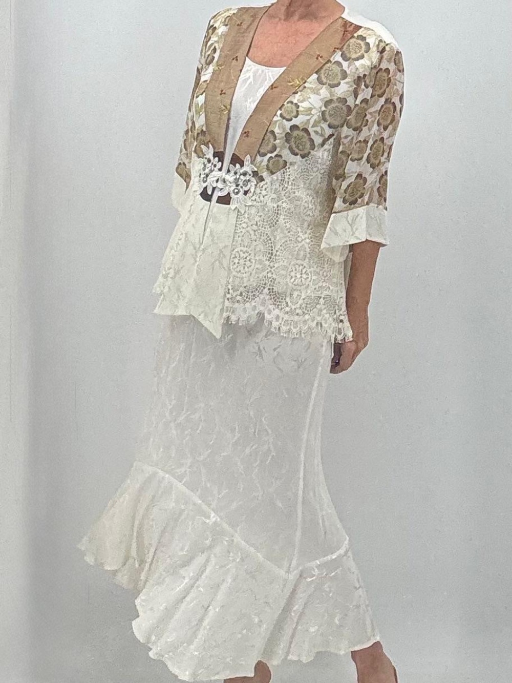 Spencer Alexis Vintage 90s Fairy Grunge Whimsigoth Boho Chic 3-Piece Skirt Set - Picture 5 of 16